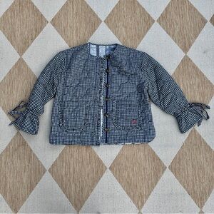 Damson Madder Reversible Dalton Quilted Jacket - Mixed Blue